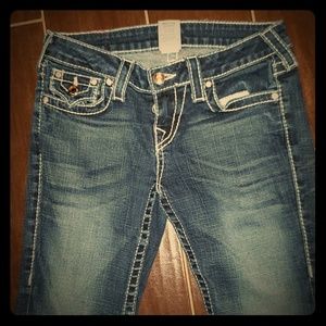 True Religion size 25 DIAMOND studded jeans